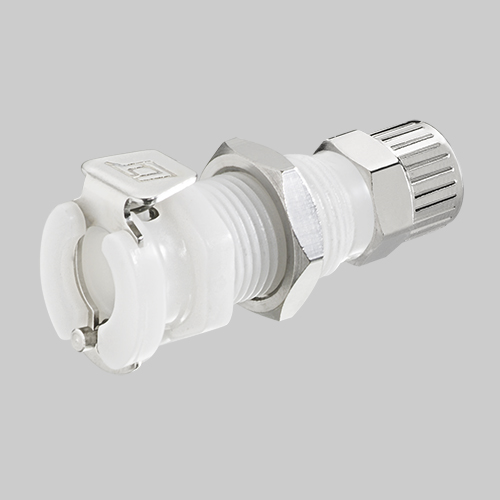 40ACV-PB2-04 Valved 40AC Series In-Line Plug Sold in a package of 25 1/4 HB 